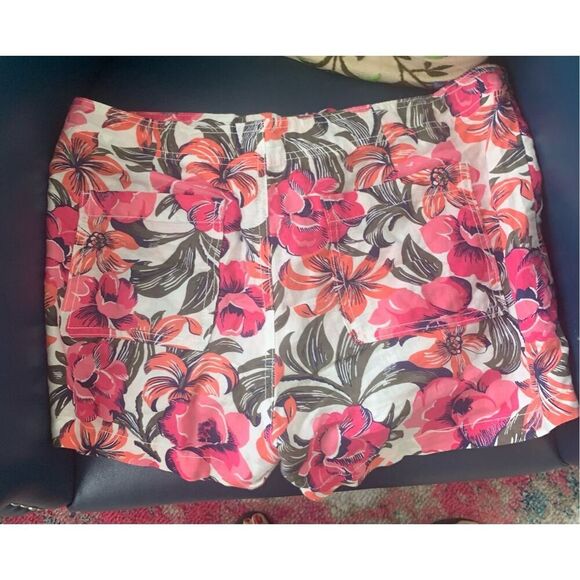 Gap Women's Linen-Cotton Shorts Coral Color - Picture 10 of 10